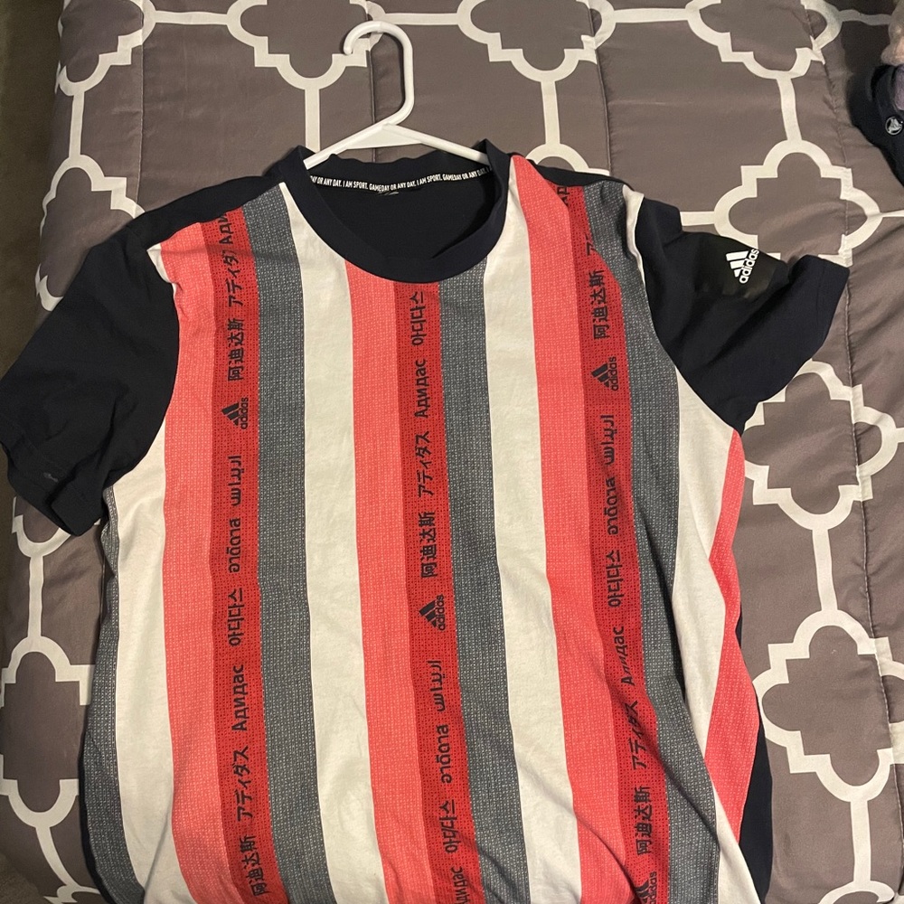 Adidas shirt with chinese letters
